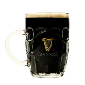 Chilled Guinness poured into a 20oz glass for a refreshing pour