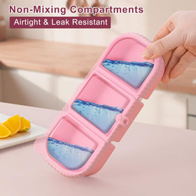 LOROTOCO 3-compartment design enables portion control during lunch.