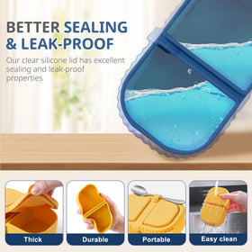LOROTOCO BPA-free silicone snack pack, lightweight and durable.