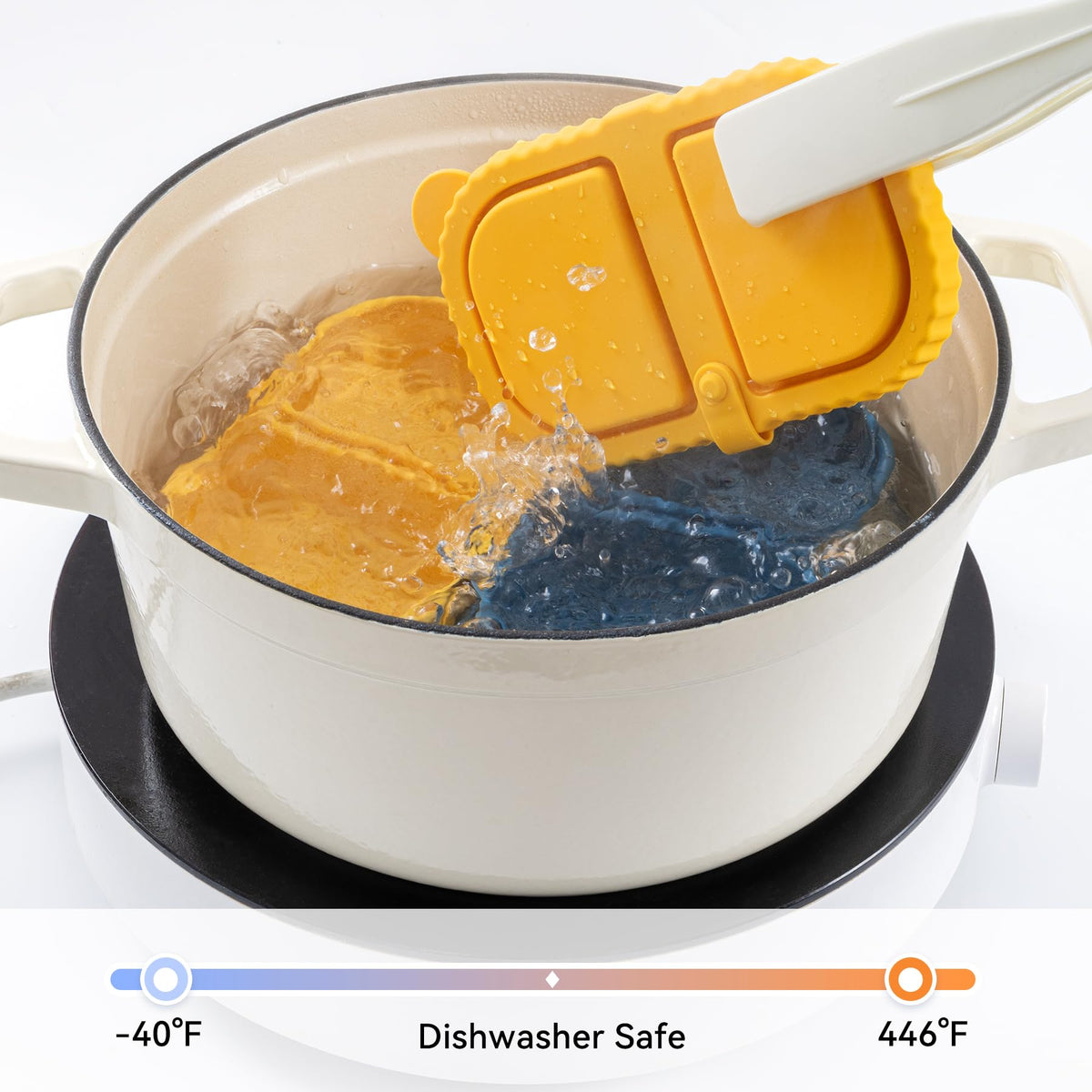 Detachable lids and dishwasher-safe construction for easy cleaning.