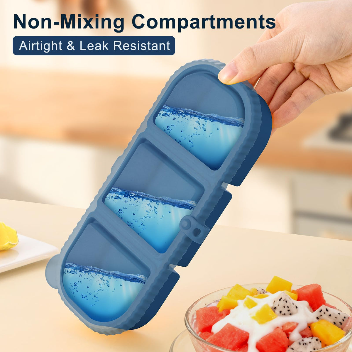 LOROTOCO leakproof lids with silicone seal keep snacks fresh on the go