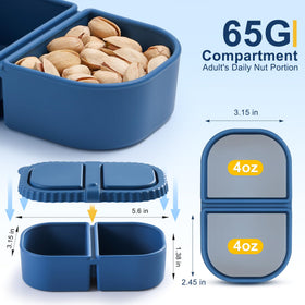 Leakproof silicone lid design prevents spills during transport.