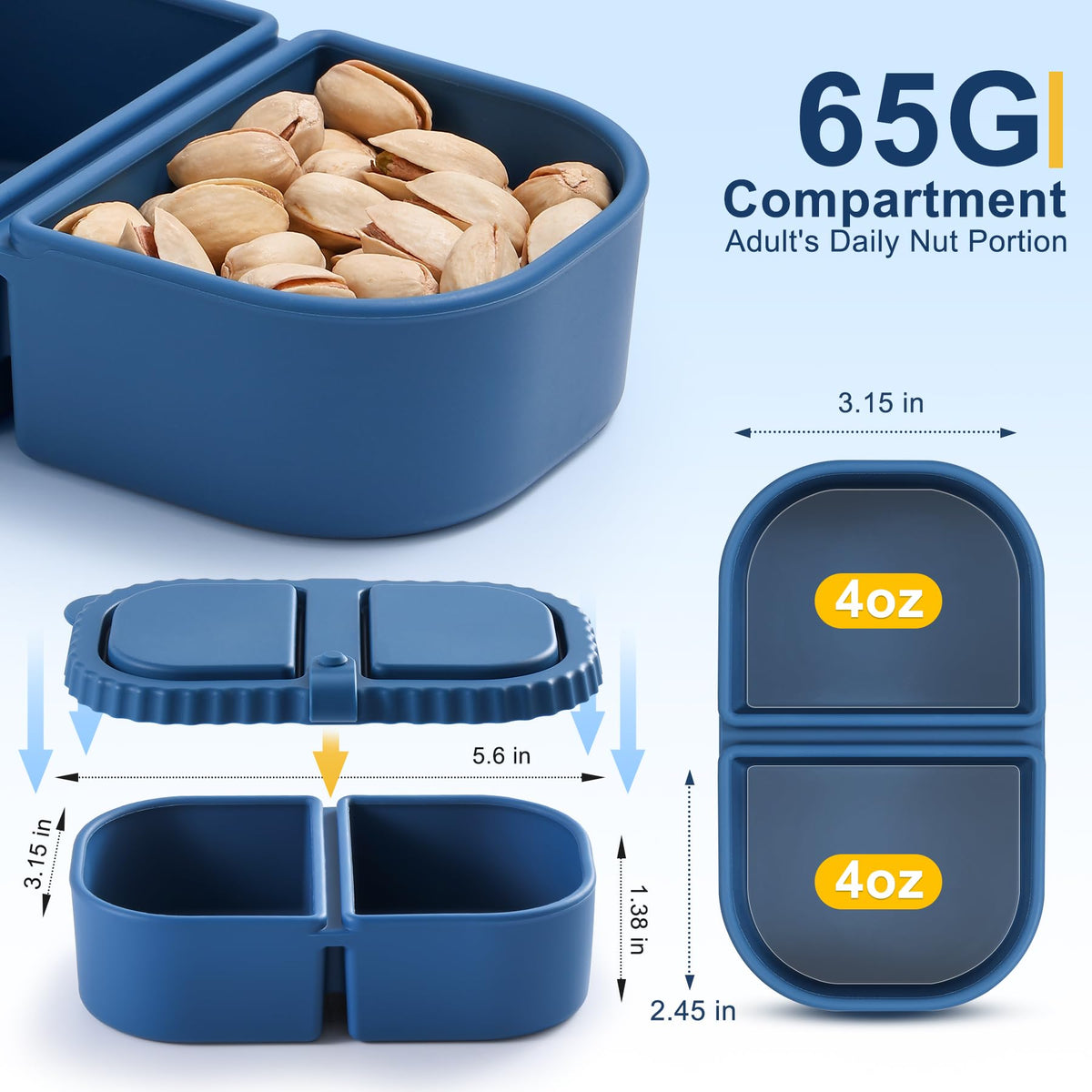 LOROTOCO leakproof silicone lids seal in sauces during travel.