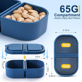 LOROTOCO leakproof silicone lids seal in sauces during travel.