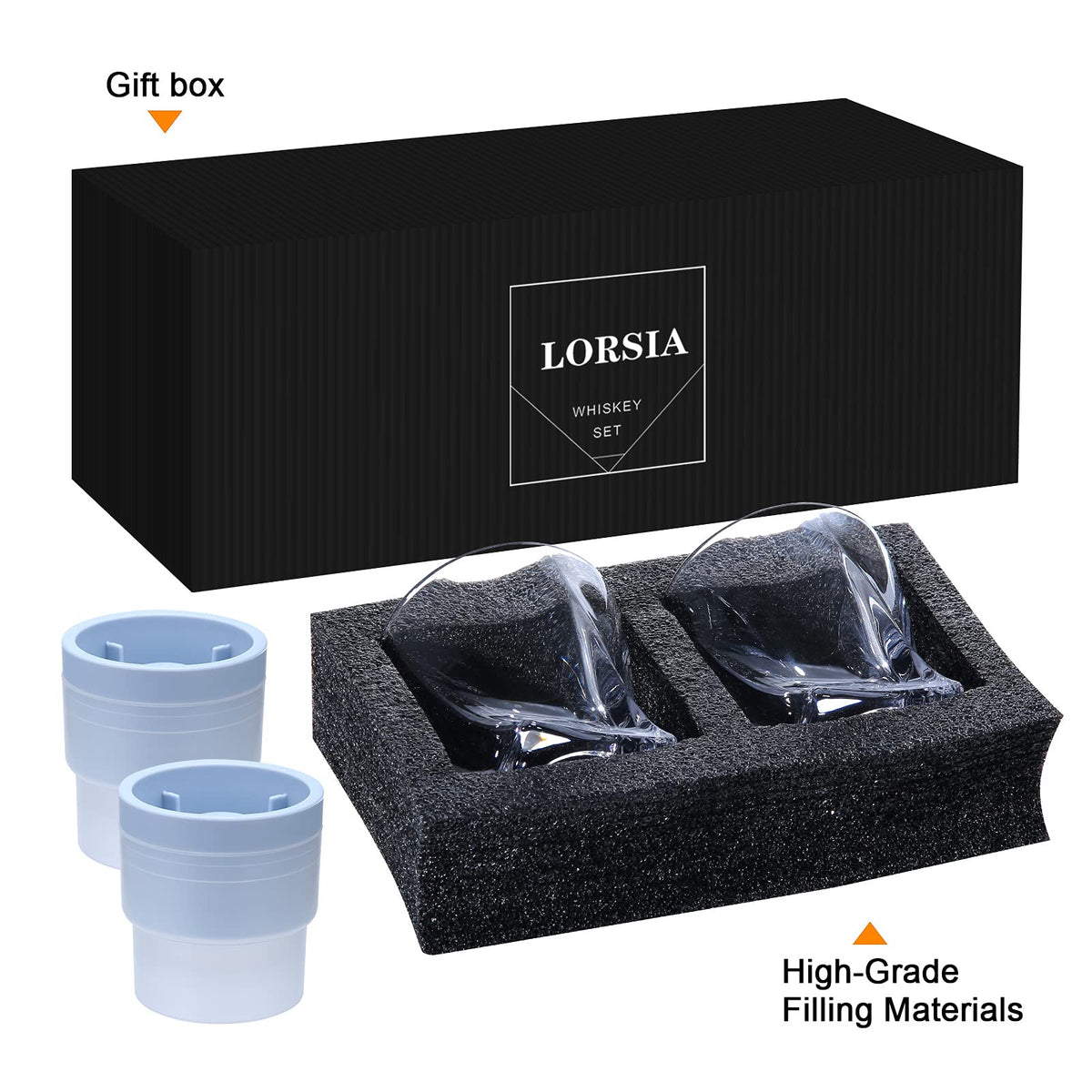 LORSIA gift box presentation elevates unpacking with a stylish, ready-to-gift set.