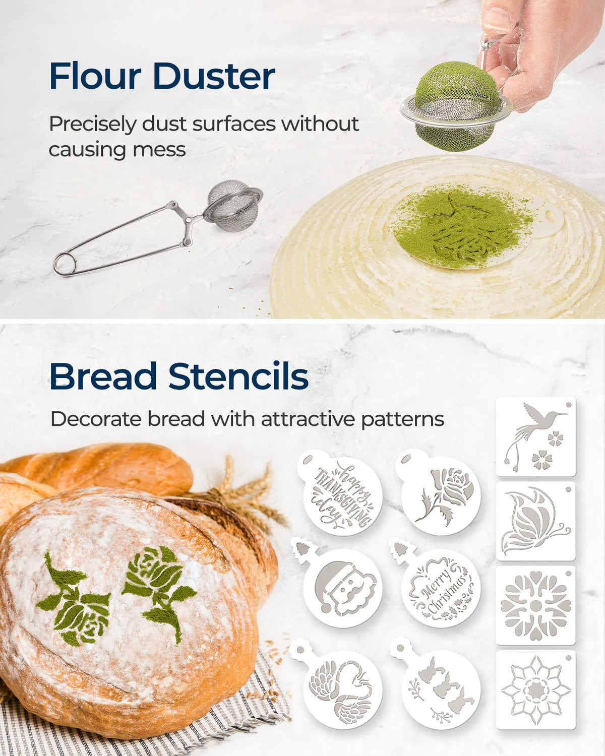 Lorzon dough scraper for quick dough transfer and easy cleanup