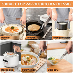 Losaria easy-clean dishwasher-safe grip tongs simplify post-cook cleanup.