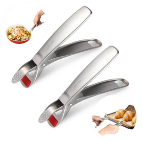 Losaria hot plate gripper non-slip securely grips deep pans and bowls for safe lifting.