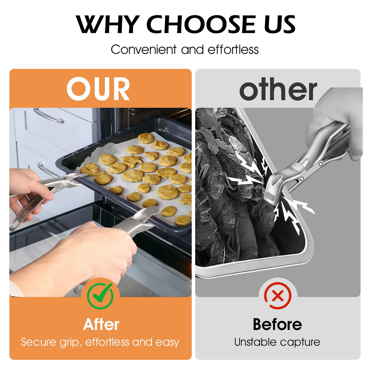 Losaria microwave pizza pan gripper allows safe transfer from microwave to plate.