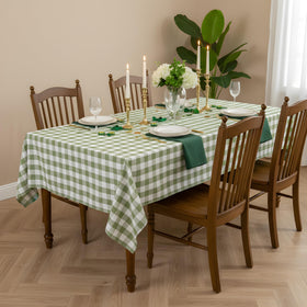LOSIVISHE indoor-outdoor table cover for versatile dining spaces.