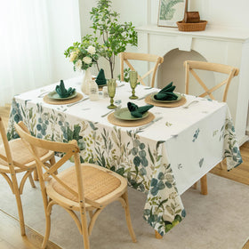 LOSIVISHE tablecloth offers durable, color-fast fabric ideal for outdoor and indoor use