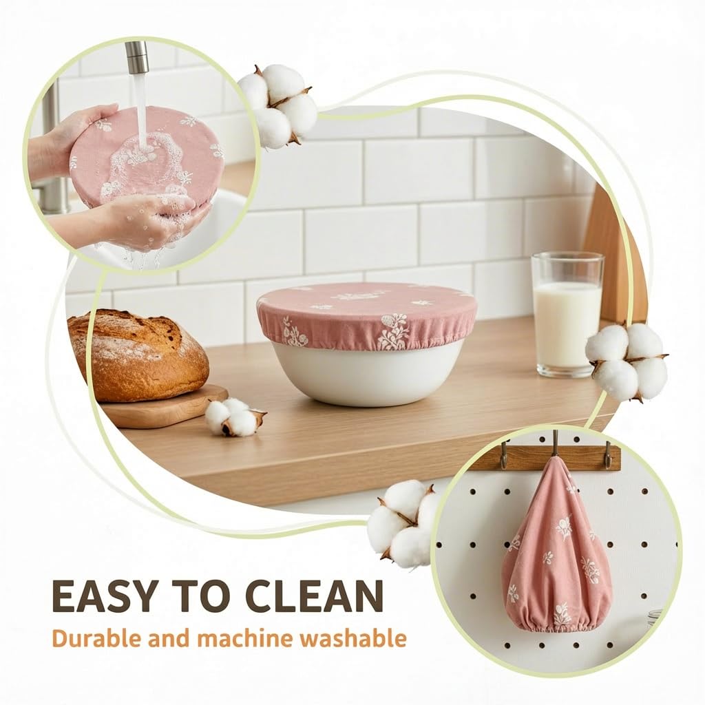 Lospara XL dusty pink cover fits bannetons for proofing.