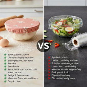 Lospara bread proofing set helps reduce waste by replacing plastic wrap.