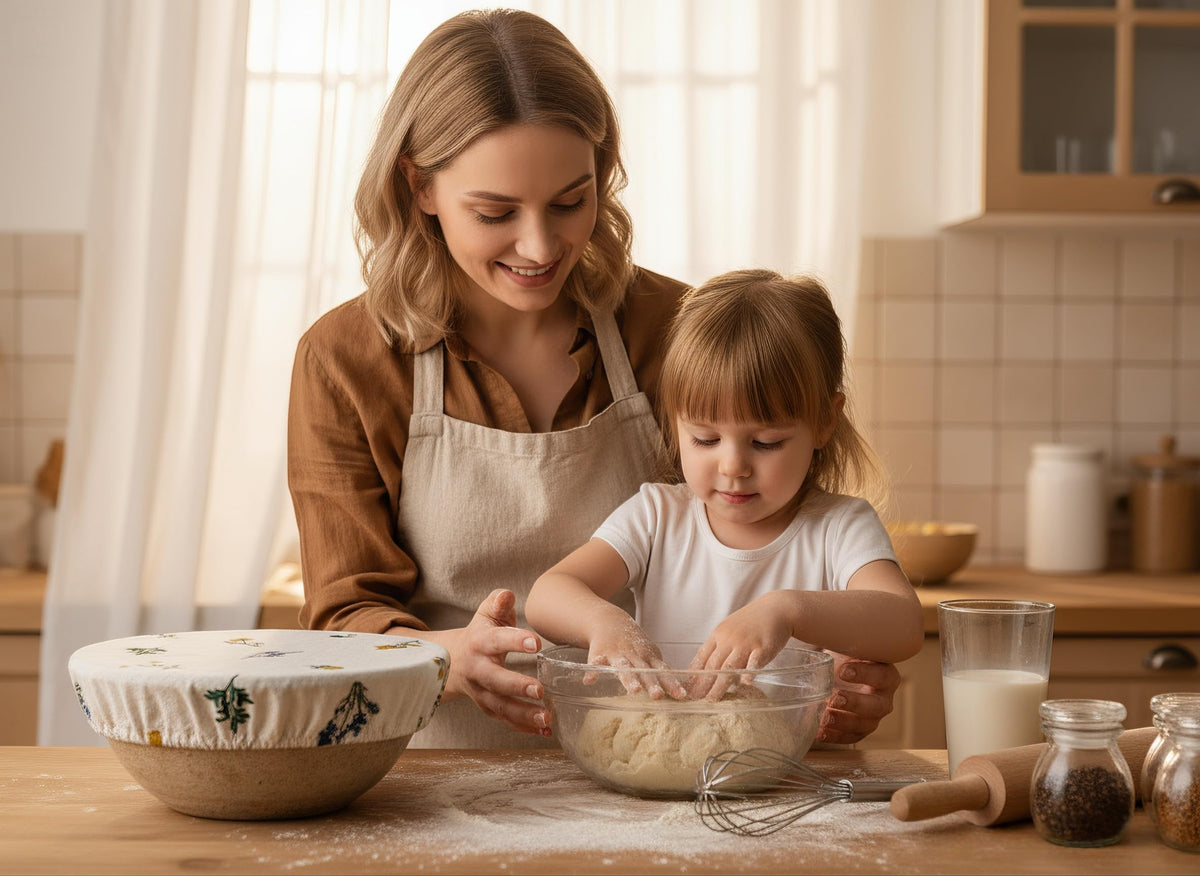 Lospara packaging shows sourdough baking supplies for eco-friendly kitchens.
