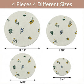 Lospara small closeup shows compact size cover ideal for jars and mugs.