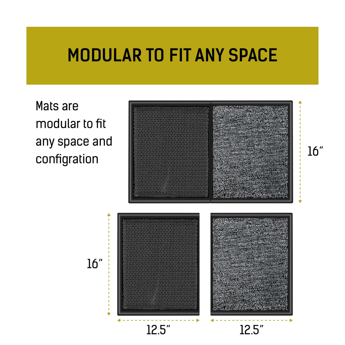 LOSTRONAUT non-slip entryway mat securing shoes at the door