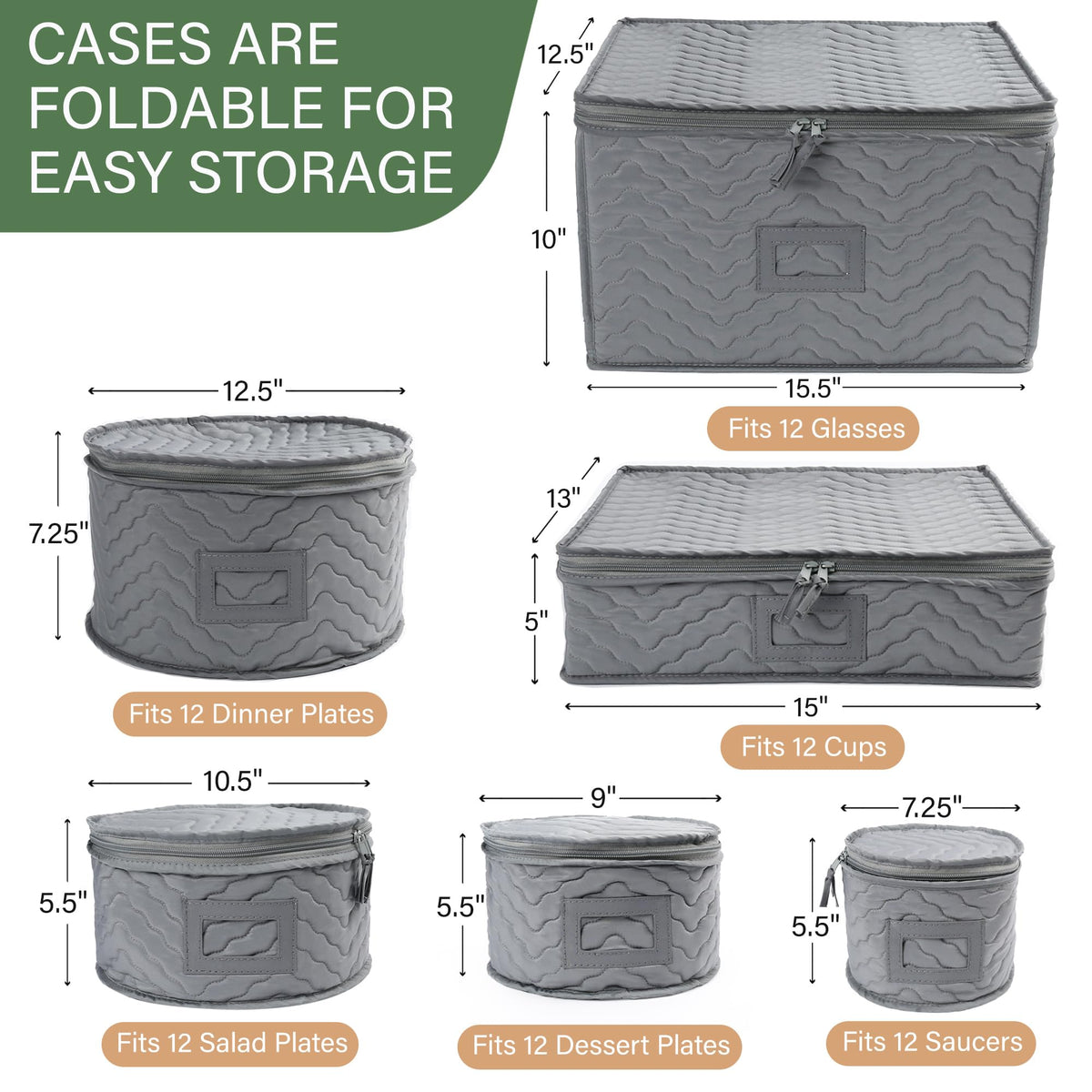 LotFancy cardboard dividers included for stable, tidy dish separation