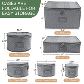 LotFancy cardboard dividers included for stable, tidy dish separation