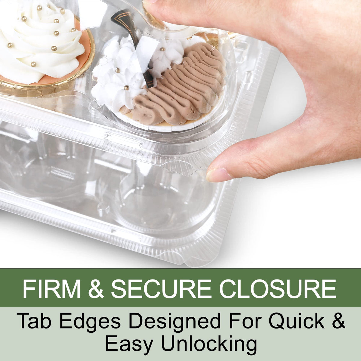 LotFancy funnel-shaped supports prevent lid bowing during transport.