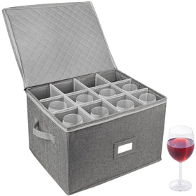 LotFancy goblet organizer suits daily use and formal gatherings
