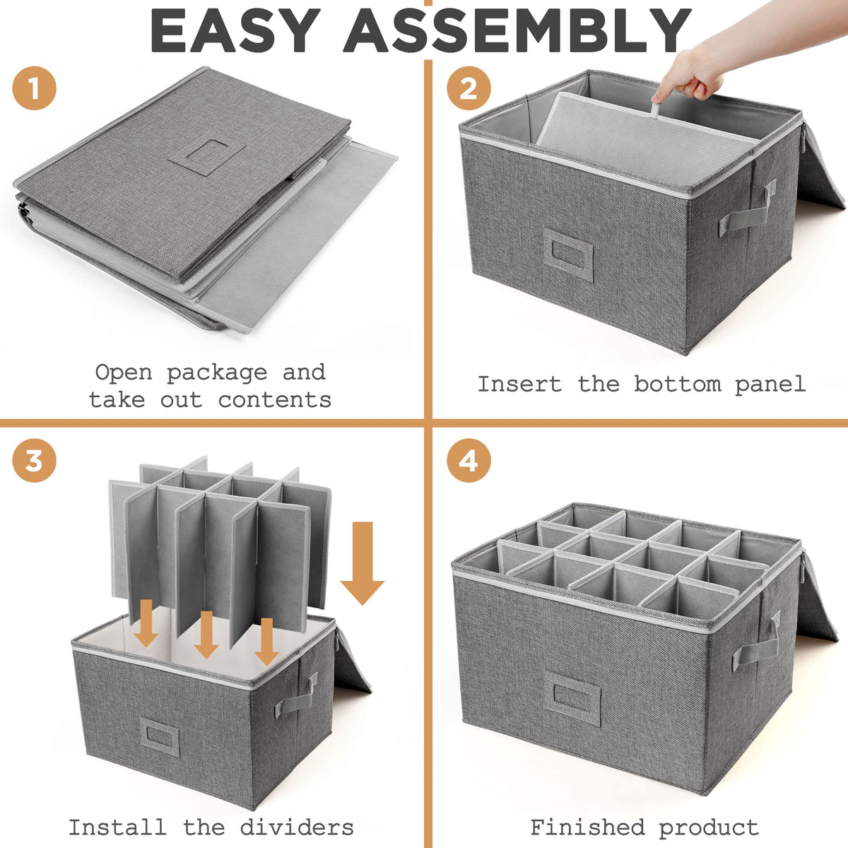 LotFancy goblet storage in box demonstrates versatile use for formal and casual settings