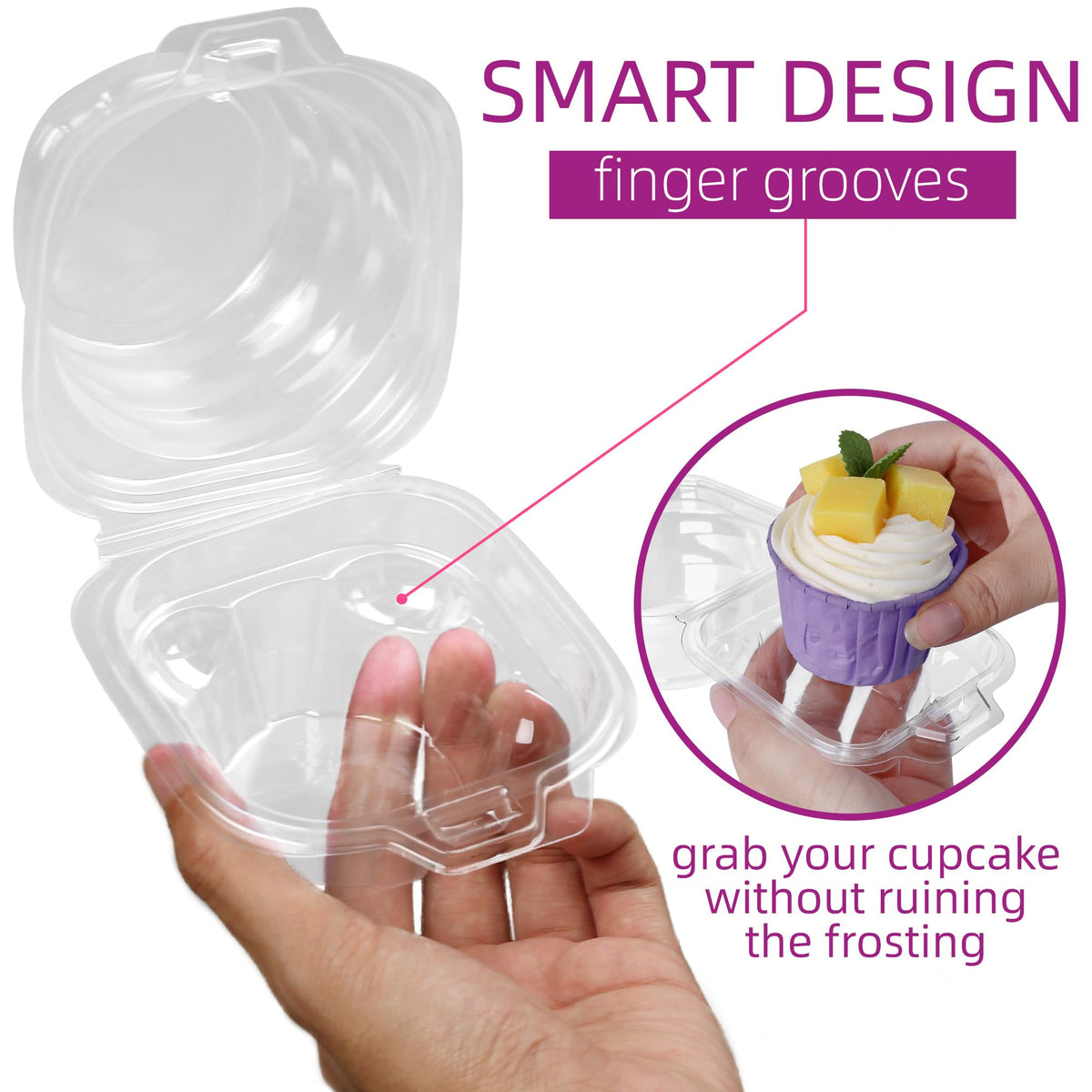 LotFancy high dome design enables space for toppers and decorations.