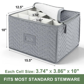LotFancy 12-compartment case protects against contact damage during transport.