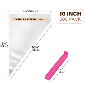 LotFancy extra sealing clips provide tight lock to prevent spills during decorating