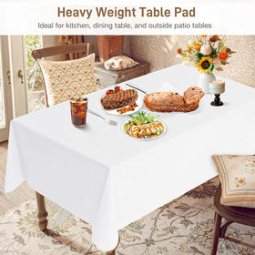 LotuFlor protector used under tablecloth for an elegant, wrinkle-free look.
