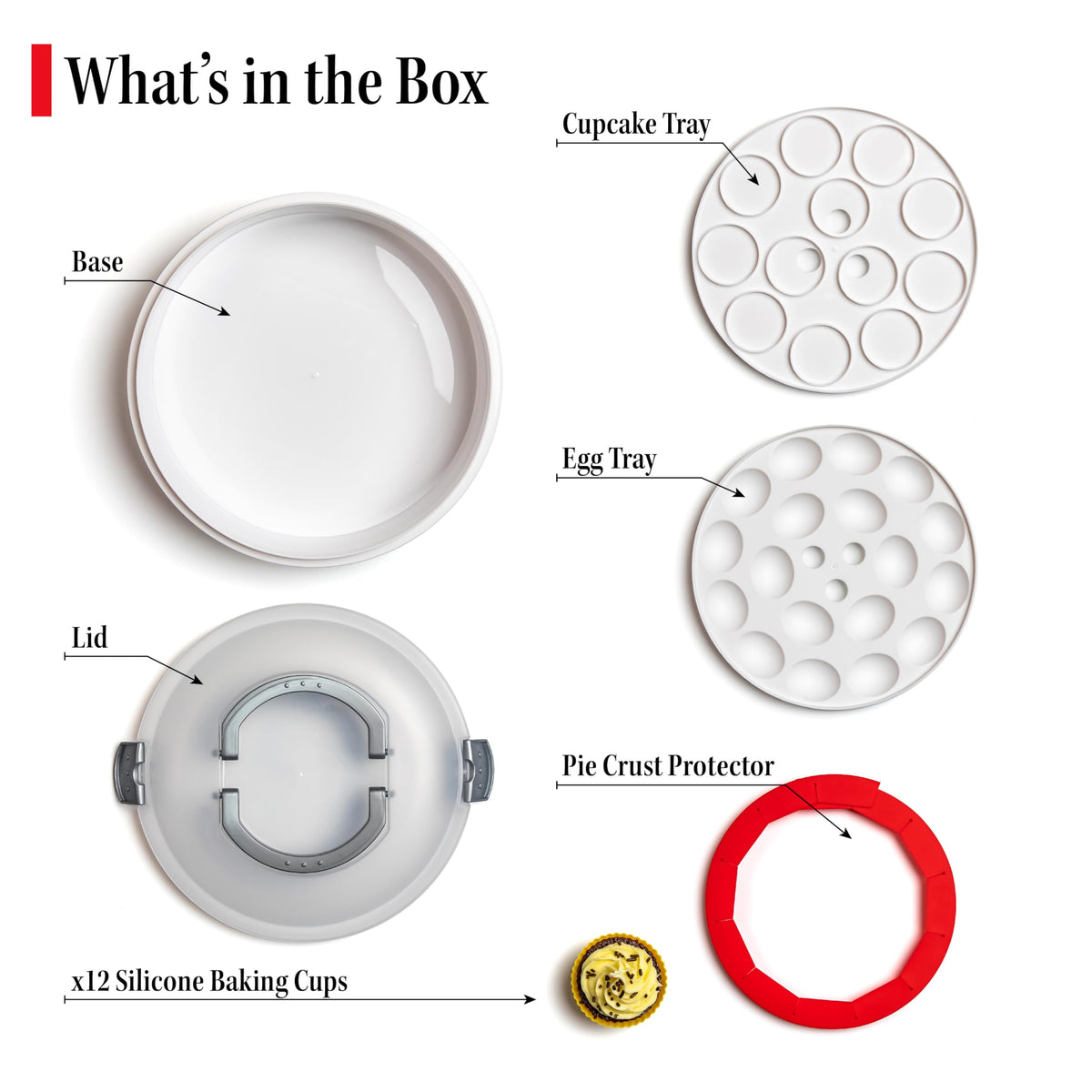 Lotus Fine Goods easy-grip-handles simplify carrying hot or cold desserts.
