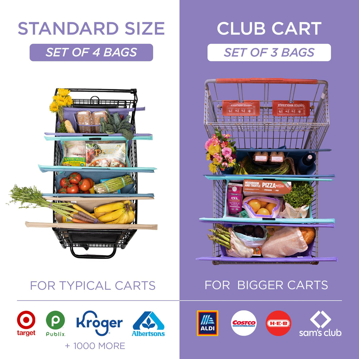 Lotus Original Trolley bags with detachable rods for versatile on the go storage.