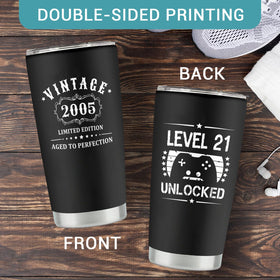 Louasedh stainless steel tumbler body shown for daily use