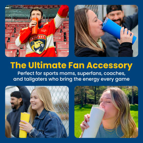 LoudCup 23 oz capacity supports longer sipping between cheers at events.