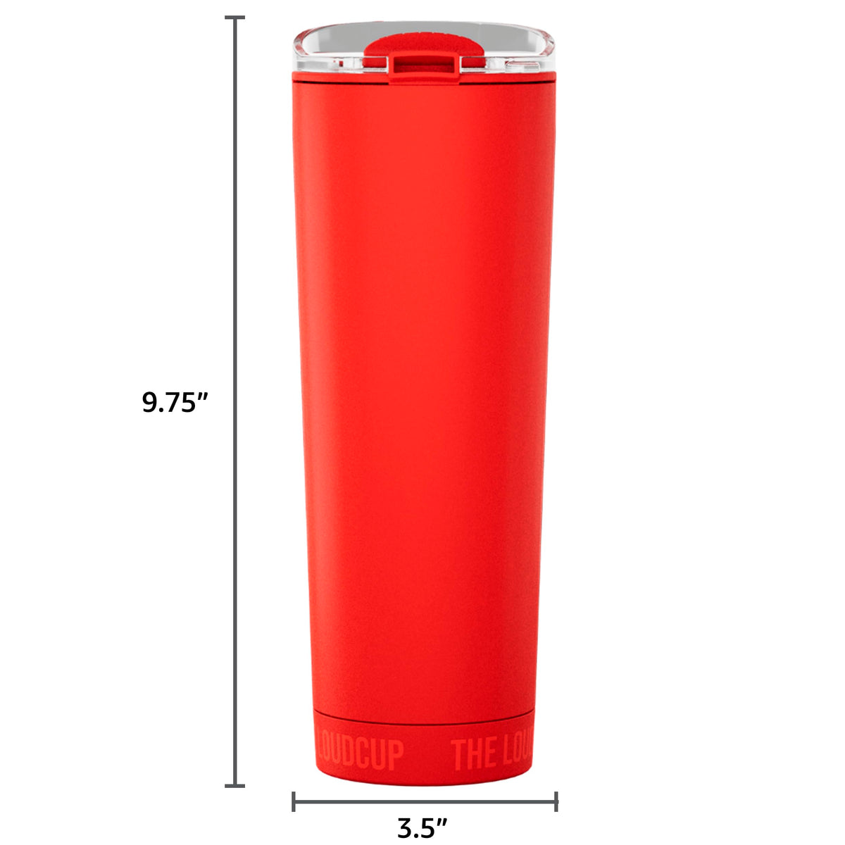 LoudCup compact-base-cupholder-fit stays stable in car cups and bleachers