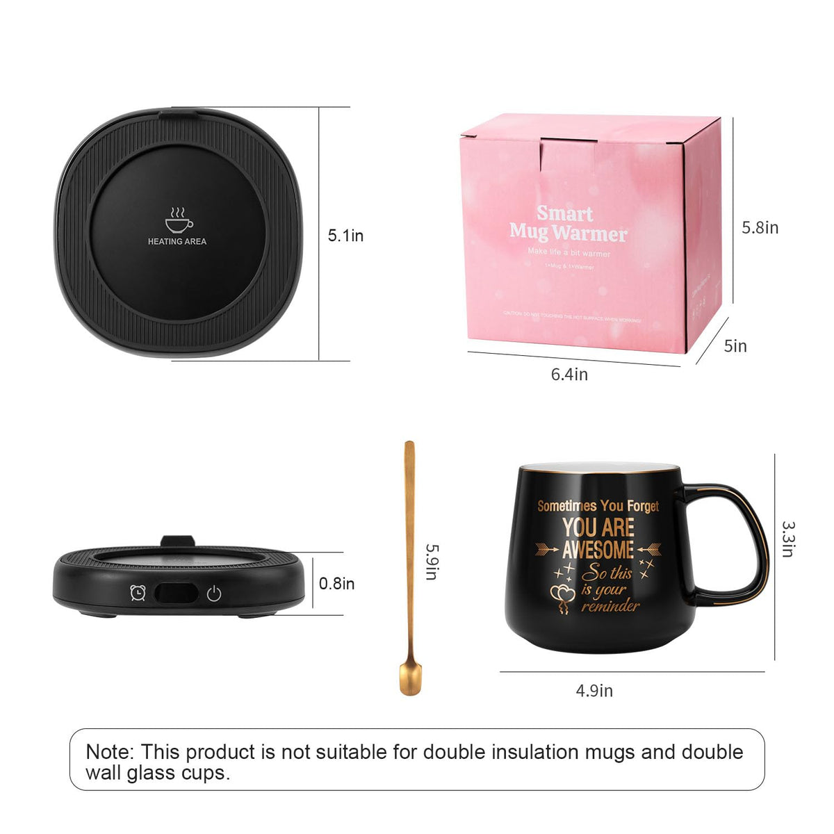 LOUTYTUO mug with motivational message Sometimes You Forget YOU ARE AWESOME