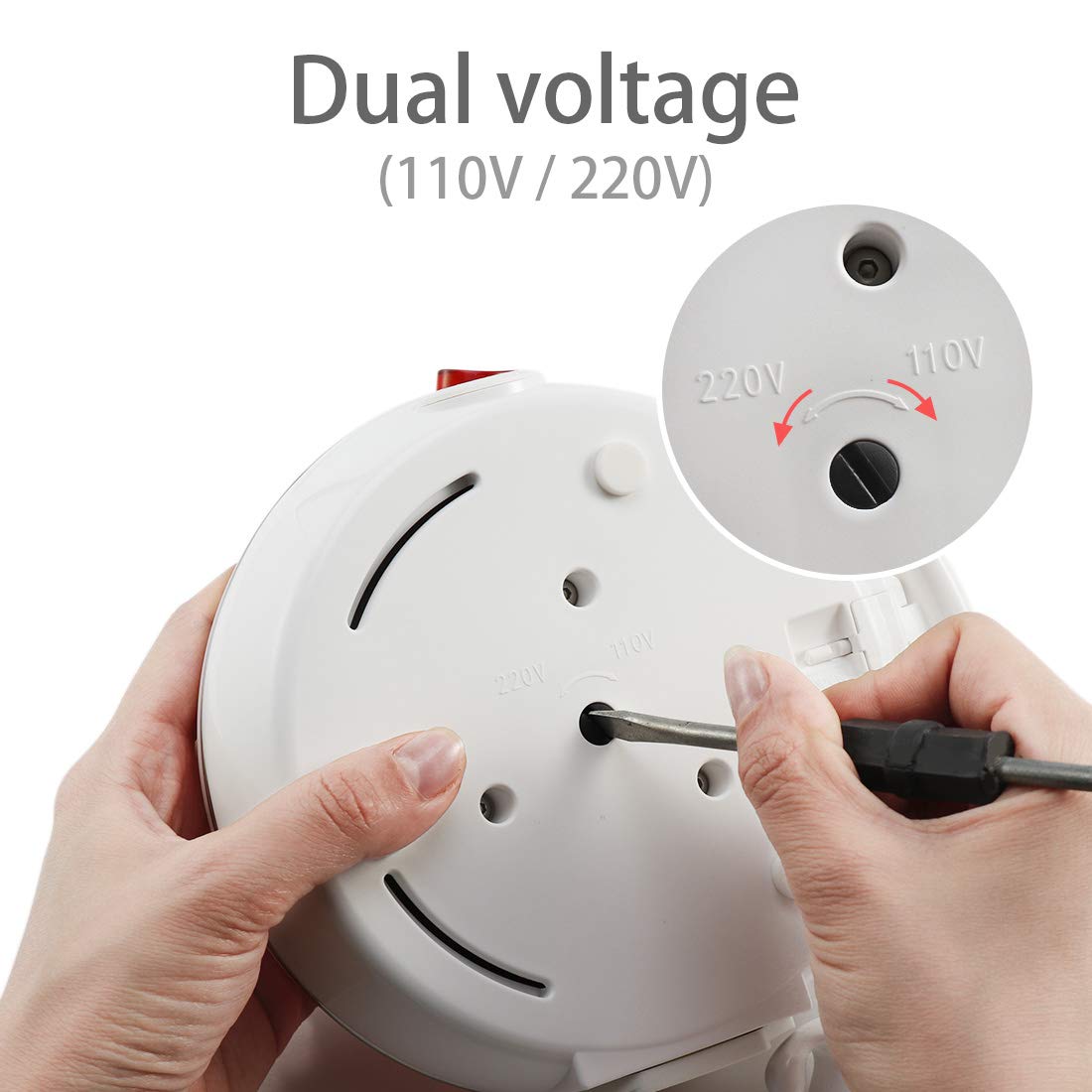 LOUTYTUO detachable power cord for easy storage
