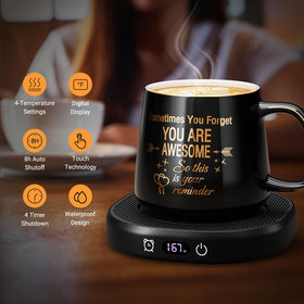 LOUTYTUO warmer showing four temperature levels for precise heating
