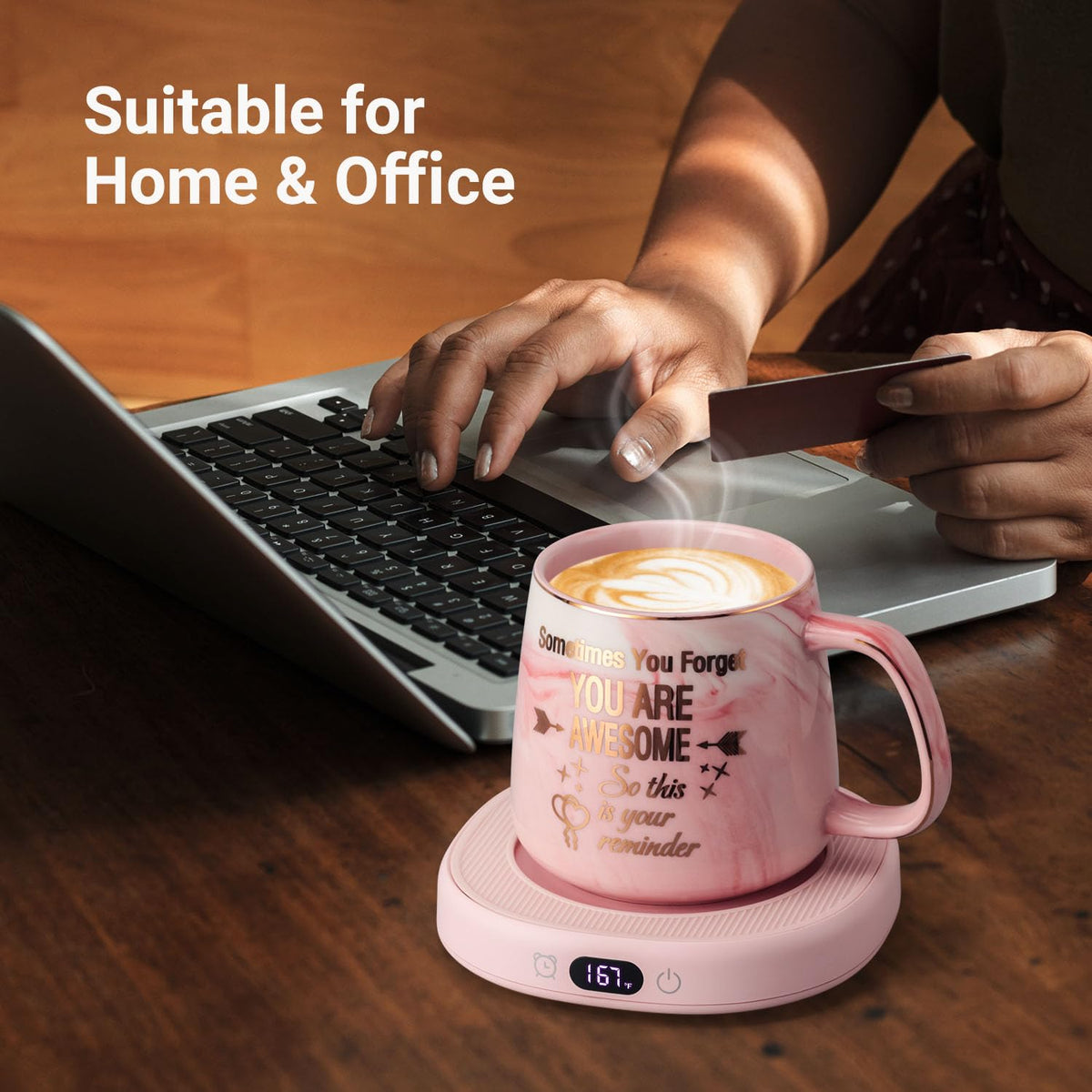 LOUTYTUO Mug Set with awesome message to keep you motivated