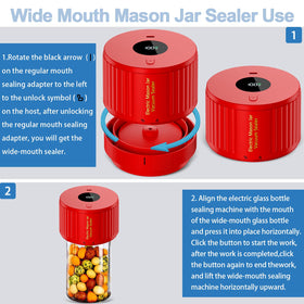 LOVE MOMENT five wide-mouth lids pack for bulk food storage