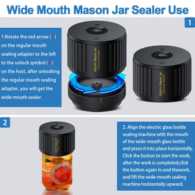 Love Moment wide-mouth jar lids set — 5 lids for secure storage.