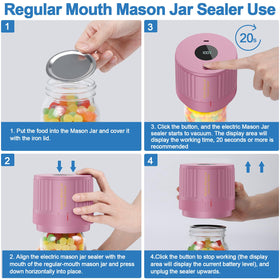 LOVE MOMENT wide-mouth lid pack for secure airtight seals