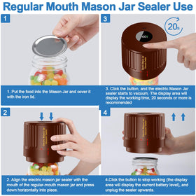 LOVE MOMENT included wide-mouth lids for secure, long-lasting jar seals