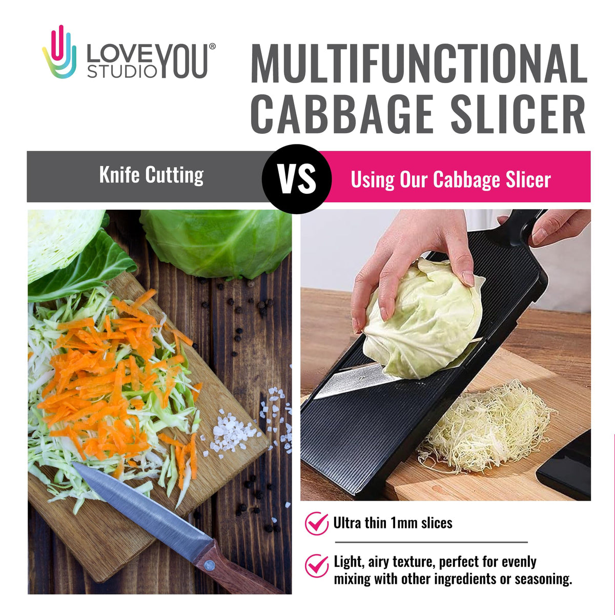LOVE YOU Studio Japanese stainless steel blade for clean slices