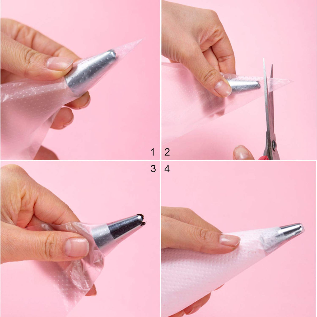 LoveBB tipless piping bags cut-end compatible with all couplers