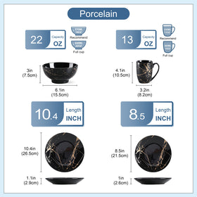 LOVECASA dessert plates with gold accents pair beautifully for refined desserts.