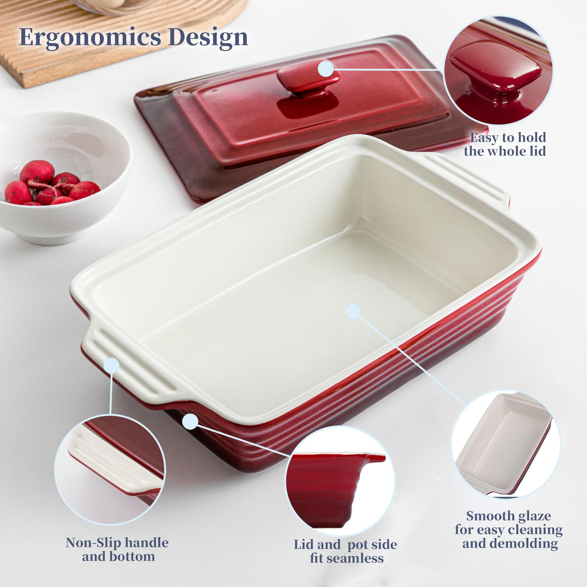 LOVECASA dishwasher-safe stoneware simplifies cleanup after meals.