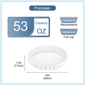 LOVECASA quiche pan with fluted edge offers a secure grip.