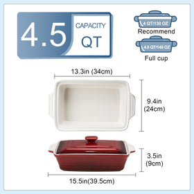 LOVECASA stoneware with even-heat glaze for consistent cooking and durability.