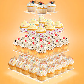 LoveDisplay Cupcake Stand stores neatly after celebrations with collapse design.