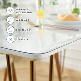 LovePads waterproof vinyl table pad enables easy wipe-clean after meals.